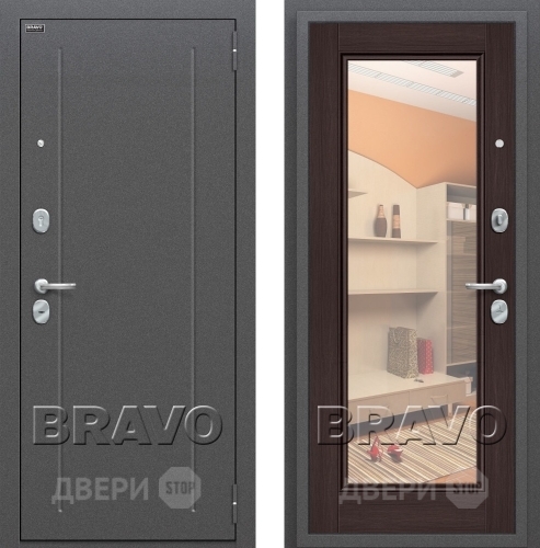 Входная металлическая Дверь Bravo Оптим Флэш Венге в Волоколамске