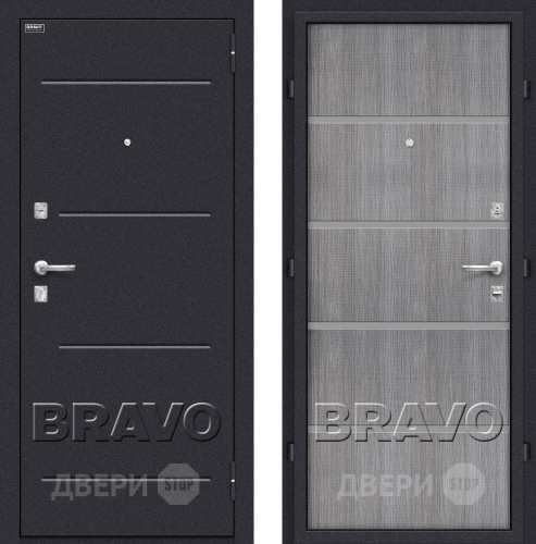 Дверь Bravo Оптим Лайн Грей в Волоколамске