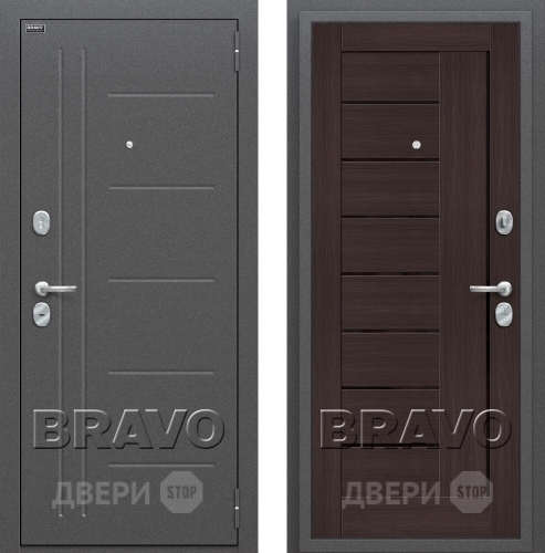 Входная металлическая Дверь Bravo Оптим Проф Венге в Волоколамске