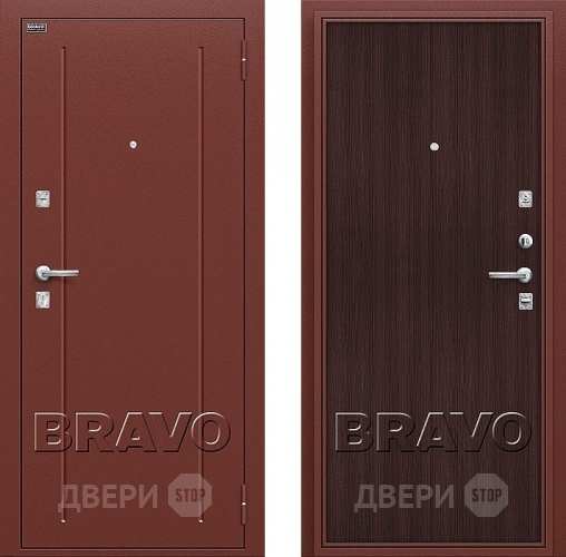 Входная металлическая Дверь Bravo Оптим Норма Wenge Veralinga в Волоколамске