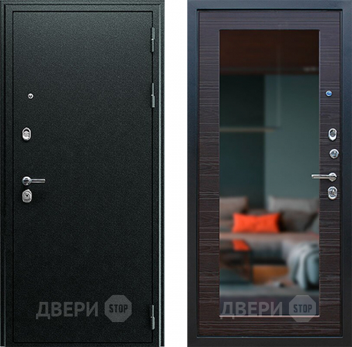 Входная металлическая Дверь АСД Next-1 с зеркалом Венге поперечный в Волоколамске