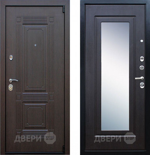 Входная металлическая Дверь АСД Викинг с зеркалом Венге в Волоколамске