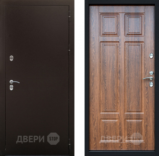 Входная металлическая Дверь Сибирь Термо Дуб филадельфия коньяк в Волоколамске