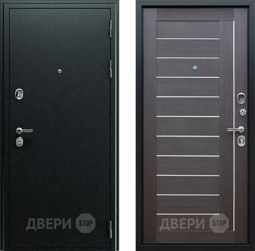 Входная металлическая Дверь АСД Соло Орех рифленый в Волоколамске