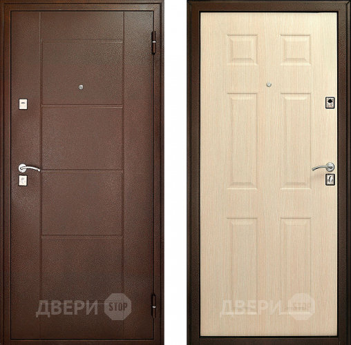 Входная металлическая Дверь Форпост Модель 73 Беленый дуб в Волоколамске