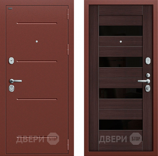 Входная металлическая Дверь Groff Т2-223 Wenge Veralinga в Волоколамске