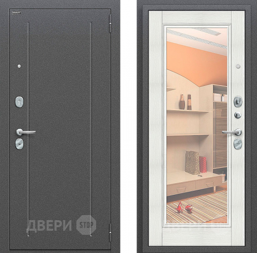 Входная металлическая Дверь Bravo Оптим Флэш Bianco Veralinga в Волоколамске