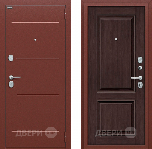 Входная металлическая Дверь Bravo Оптим Стиль Wenge Veralinga в Волоколамске