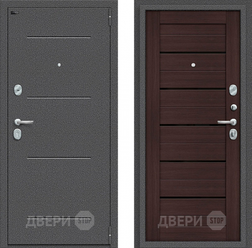 Входная металлическая Дверь Bravo Порта S-2 104/П22 Wenge Veralinga в Волоколамске