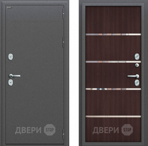 Входная металлическая Дверь Bravo Оптим Термо 204 Wenge Veralinga в Волоколамске