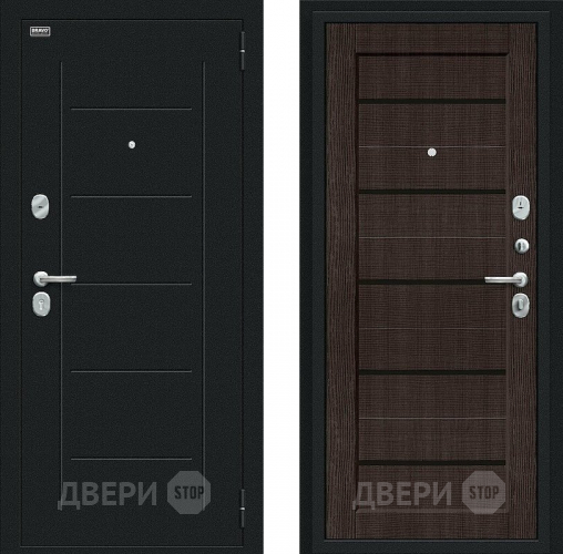 Дверь Bravo Борн Букле черное/Wenge Veralinga в Волоколамске