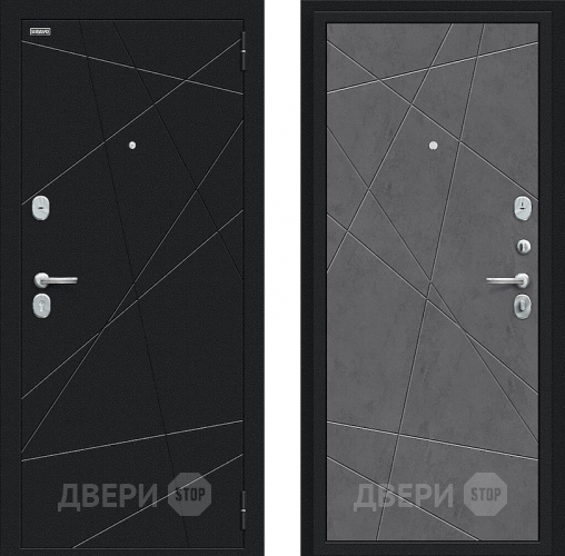 Входная металлическая Дверь Bravo Граффити-5 Букле черное/Slate Art в Волоколамске