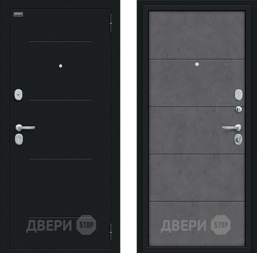 Дверь Bravo Граффити-1 Букле черное/Slate Art в Волоколамске