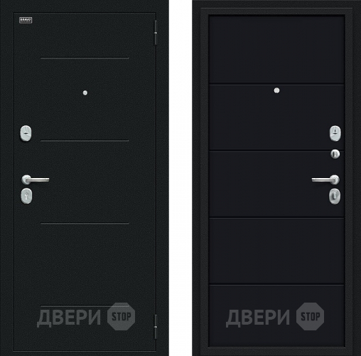 Дверь Bravo Граффити-1 Букле черное/Total Black в Волоколамске