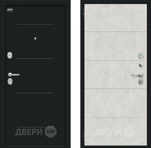 Входная металлическая Дверь внутреннего открывания Bravo Граффити-1 Инсайд Букле черное/Look Art в Волоколамске