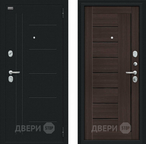 Дверь Bravo Проф Букле черное/Wenge Veralinga в Волоколамске