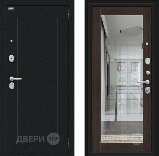 Дверь Bravo Флэш Букле черное/Wenge Veralinga в Волоколамске