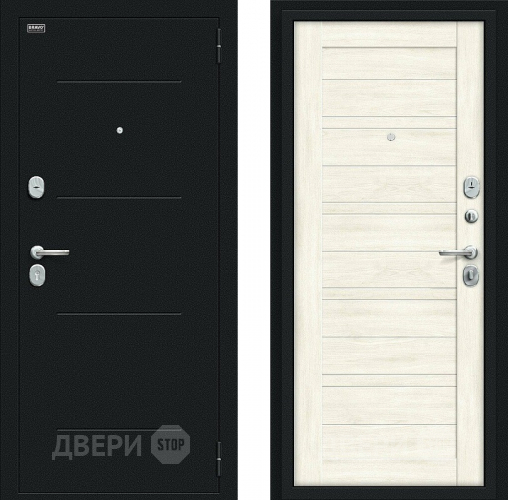 Дверь Bravo Сити Kale Букле черное/Nordic Oak в Волоколамске