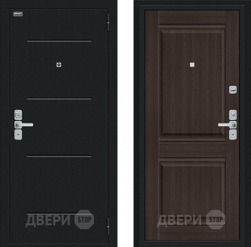Дверь Bravo Нео Букле черное/Wenge Veralinga в Волоколамске