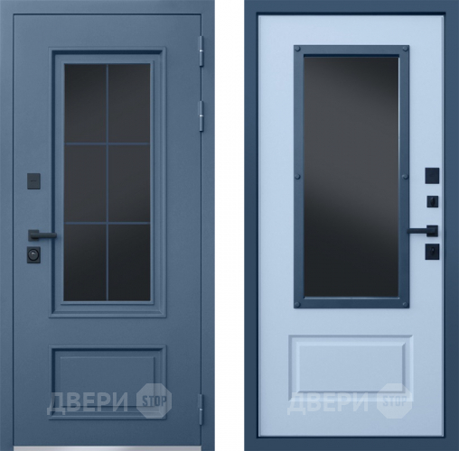 Входная металлическая Дверь АСД Терморазрыв Эльбрус с окном и английской решеткой в Волоколамске