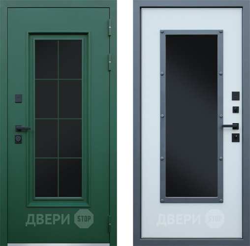 Входная металлическая Дверь АСД Терморазрыв Олимп с окном и английской решеткой в Волоколамске