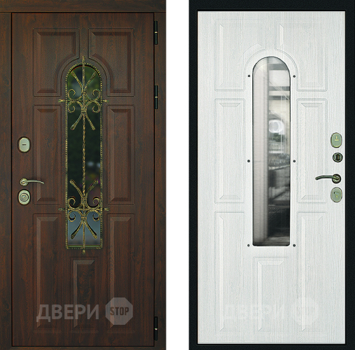 Входная металлическая Дверь Дверной Континент Лион Альберо Браш в Волоколамске