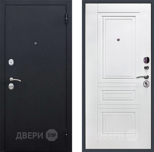 Дверь Локо 3к антик серебро/ белое дерево в Волоколамске