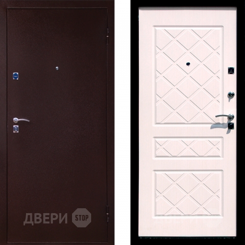 Входная металлическая Дверь СТОП ЭКО Беленый дуб в Волоколамске