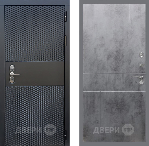 Входная металлическая Дверь Стоп БЛЭК CISA ФЛ-290 Бетон темный в Волоколамске