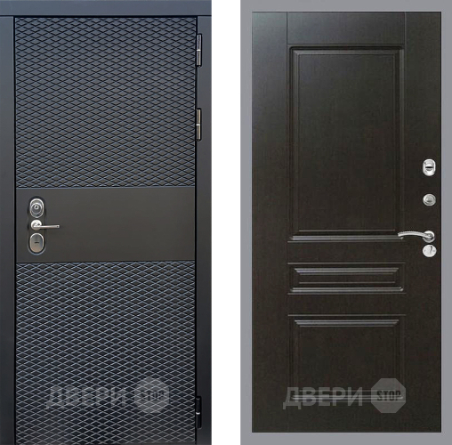 Входная металлическая Дверь Стоп БЛЭК CISA ФЛ-243 Венге в Волоколамске