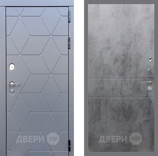 Дверь Стоп КОСМО ФЛ-290 Бетон темный в Волоколамске
