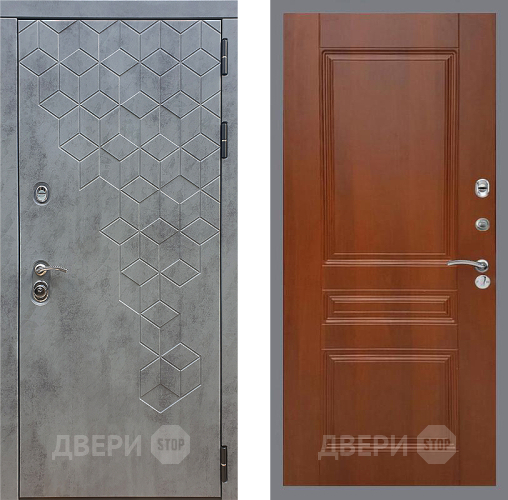 Входная металлическая Дверь Стоп БЕТОН ФЛ-243 Итальянский орех в Волоколамске