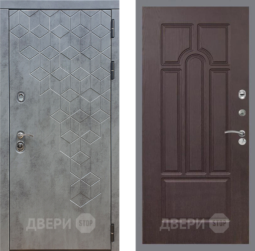 Дверь Стоп БЕТОН ФЛ-58 Венге в Волоколамске