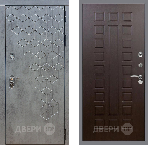 Входная металлическая Дверь Стоп БЕТОН ФЛ-183 Венге в Волоколамске