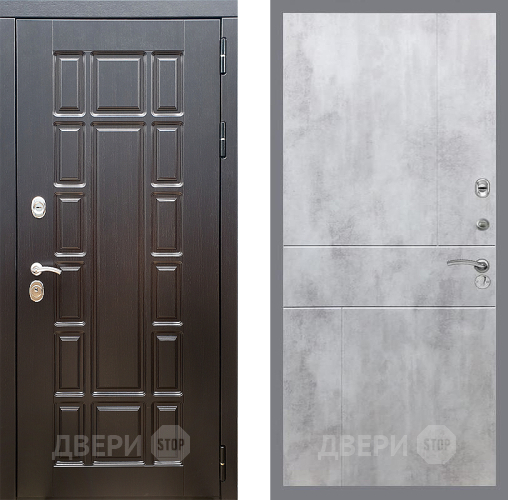 Входная металлическая Дверь Стоп НЬЮ ЙОРК ФЛ-290 Бетон светлый в Волоколамске