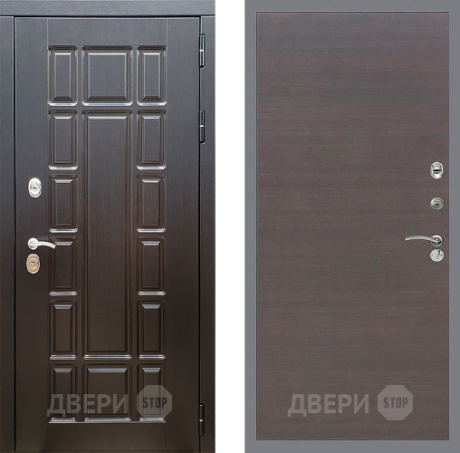 Входная металлическая Дверь Стоп НЬЮ ЙОРК Гладкая венге поперечный в Волоколамске