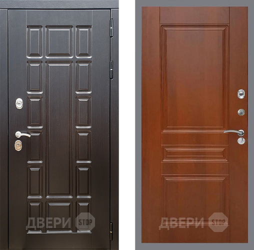 Входная металлическая Дверь Стоп НЬЮ ЙОРК ФЛ-243 Итальянский орех в Волоколамске