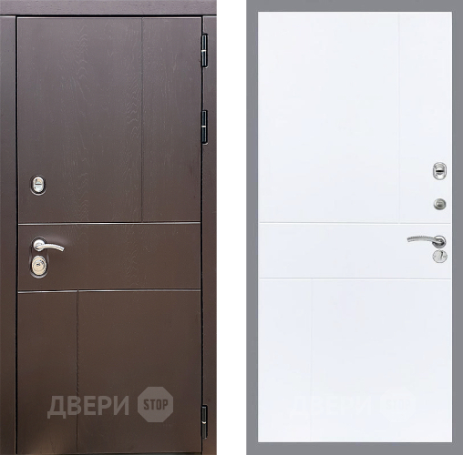Входная металлическая Дверь Стоп УРБАН ФЛ-290 Силк Сноу в Волоколамске