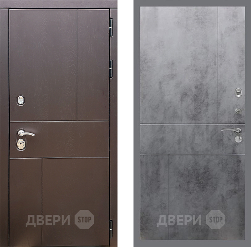 Входная металлическая Дверь Стоп УРБАН ФЛ-290 Бетон темный в Волоколамске