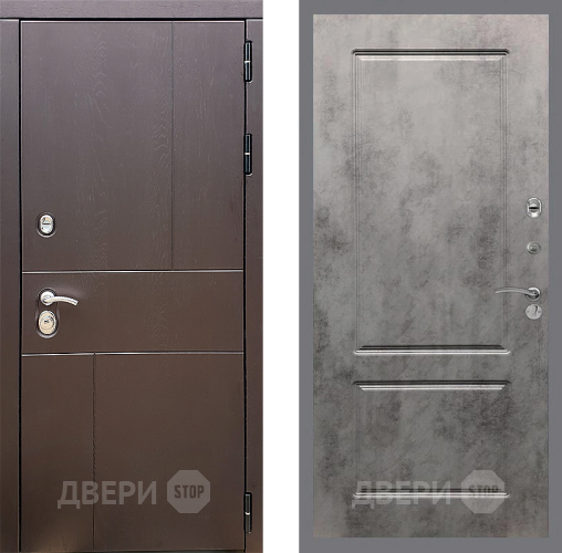 Дверь Стоп УРБАН ФЛ-117 Бетон темный в Волоколамске