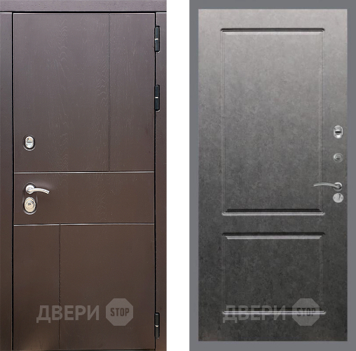 Входная металлическая Дверь Стоп УРБАН ФЛ-117 Штукатурка графит в Волоколамске