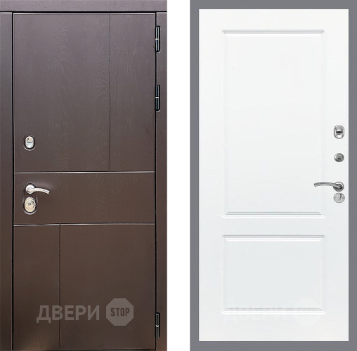 Входная металлическая Дверь Стоп УРБАН ФЛ-117 Силк Сноу в Волоколамске