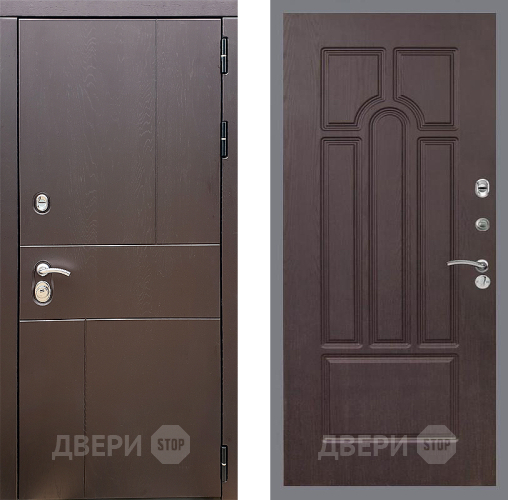 Входная металлическая Дверь Стоп УРБАН ФЛ-58 Венге в Волоколамске