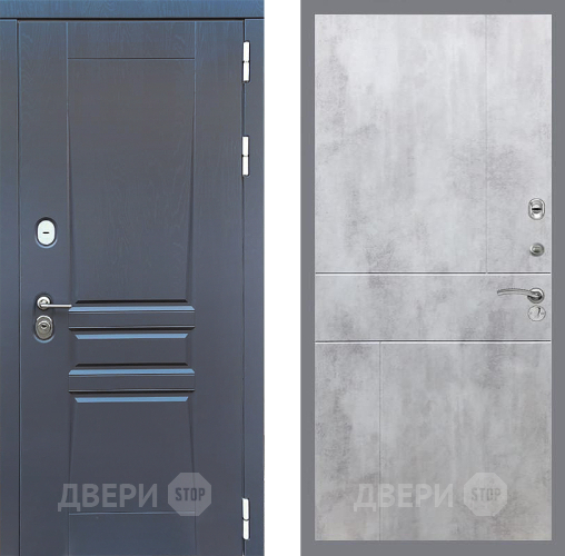 Входная металлическая Дверь Стоп ПЛАТИНУМ ФЛ-290 Бетон светлый в Волоколамске