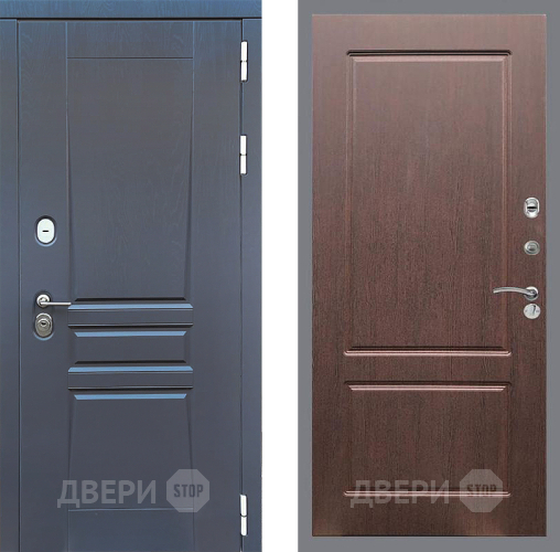 Входная металлическая Дверь Стоп ПЛАТИНУМ ФЛ-117 Орех премиум в Волоколамске