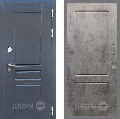 Входная металлическая Дверь Стоп ПЛАТИНУМ ФЛ-117 Бетон темный в Волоколамске