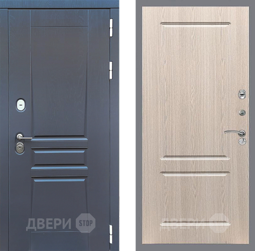 Входная металлическая Дверь Стоп ПЛАТИНУМ ФЛ-117 Беленый дуб в Волоколамске