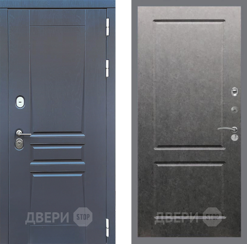 Дверь Стоп ПЛАТИНУМ ФЛ-117 Штукатурка графит в Волоколамске
