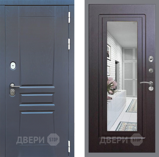 Дверь Стоп ПЛАТИНУМ Зеркало ФЛ-120 Венге в Волоколамске