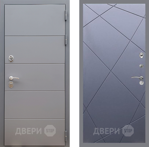 Дверь Стоп АРТ ГРАФИТ ФЛ-291 Силк титан в Волоколамске